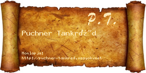 Puchner Tankréd névjegykártya
